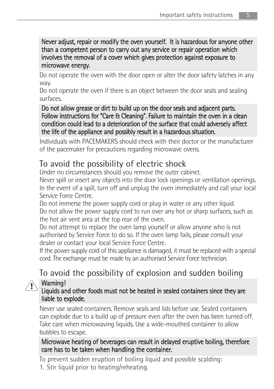 Electrolux MC2662E User Manual | Page 5 / 40