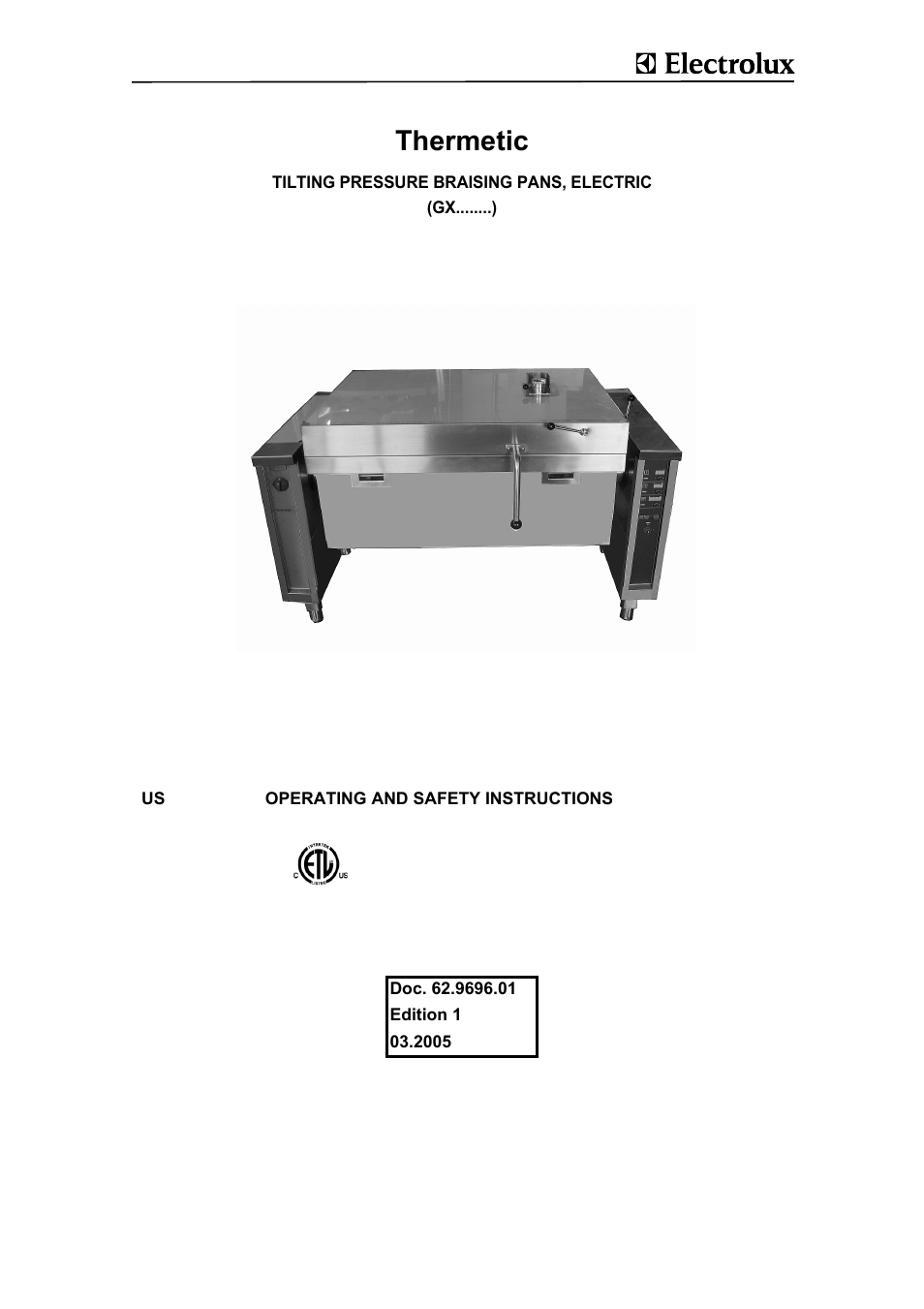 Electrolux GXYEOEOOOO User Manual | 16 pages