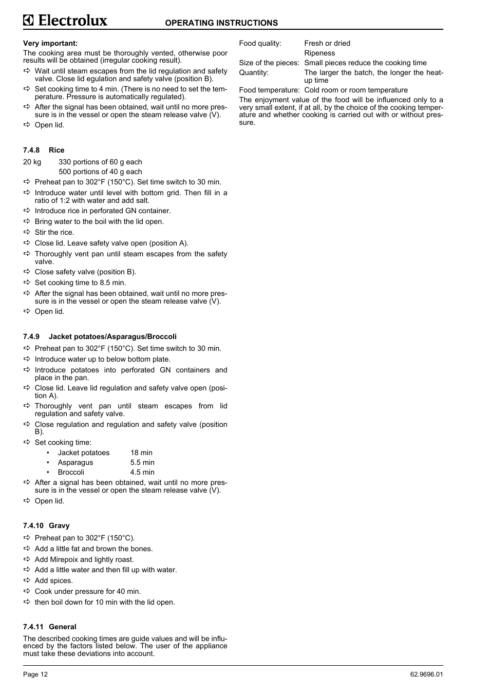 Electrolux GXYEOEOOOO User Manual | Page 14 / 16