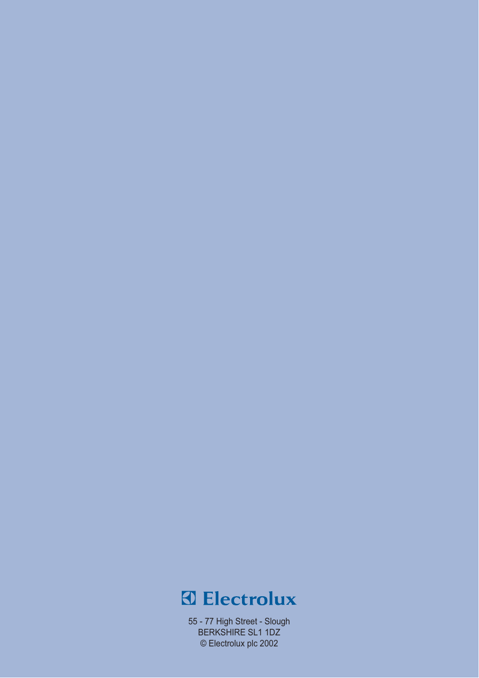 Electrolux CH 710 User Manual | Page 20 / 20