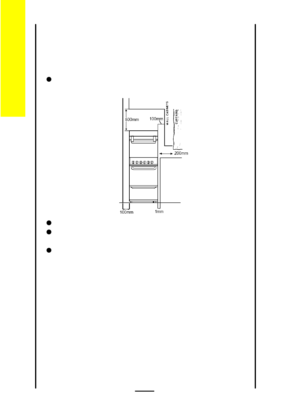 Positioning, Cooker dimensions | Electrolux 55G User Manual | Page 26 / 36