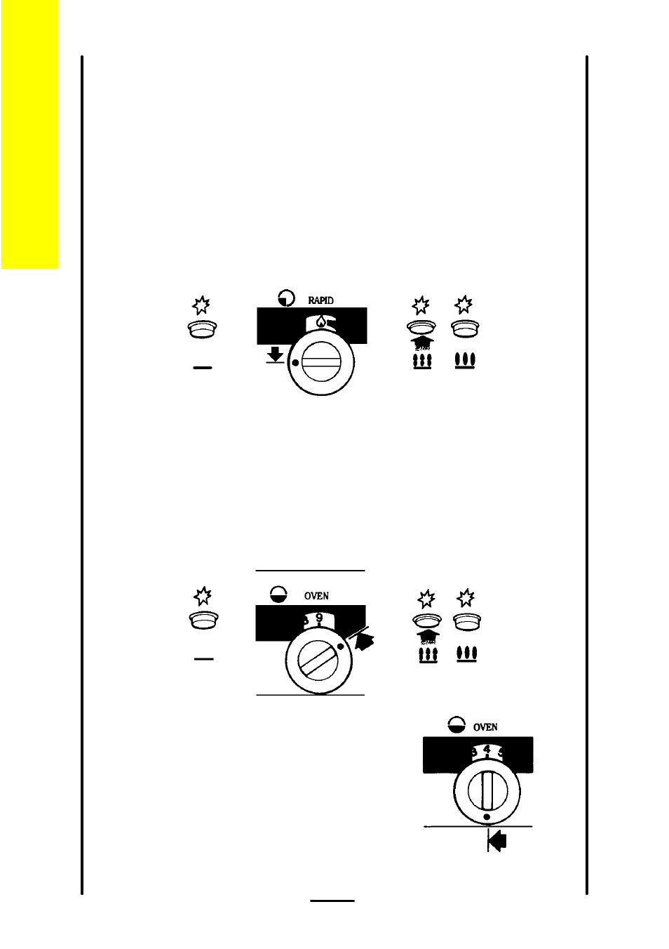 Lighting the cooker, Grill and hotplate, Oven | Electrolux 55G User Manual | Page 4 / 36