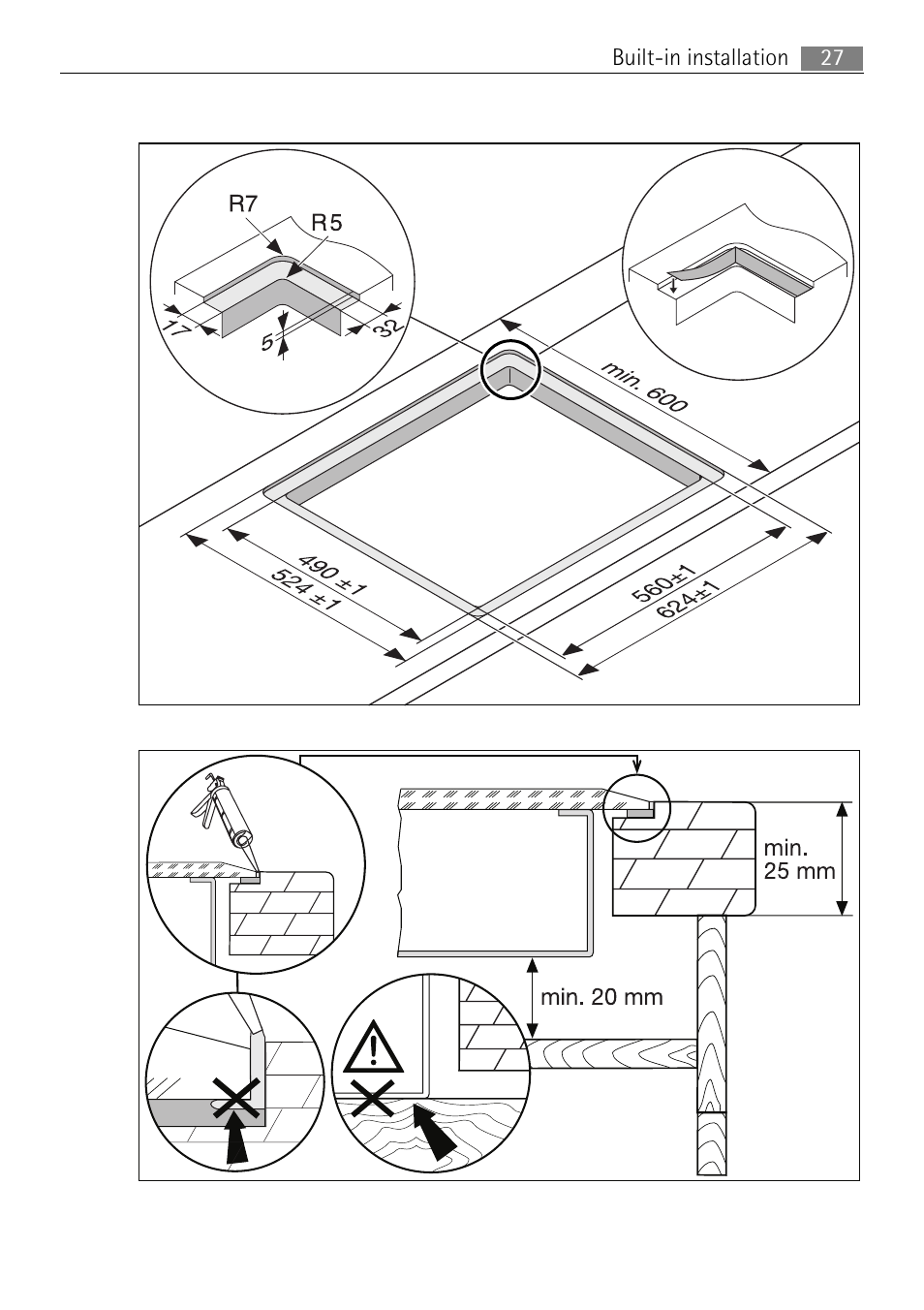 27 built-in installation | Electrolux 66331KF-N User Manual | Page 27 / 36