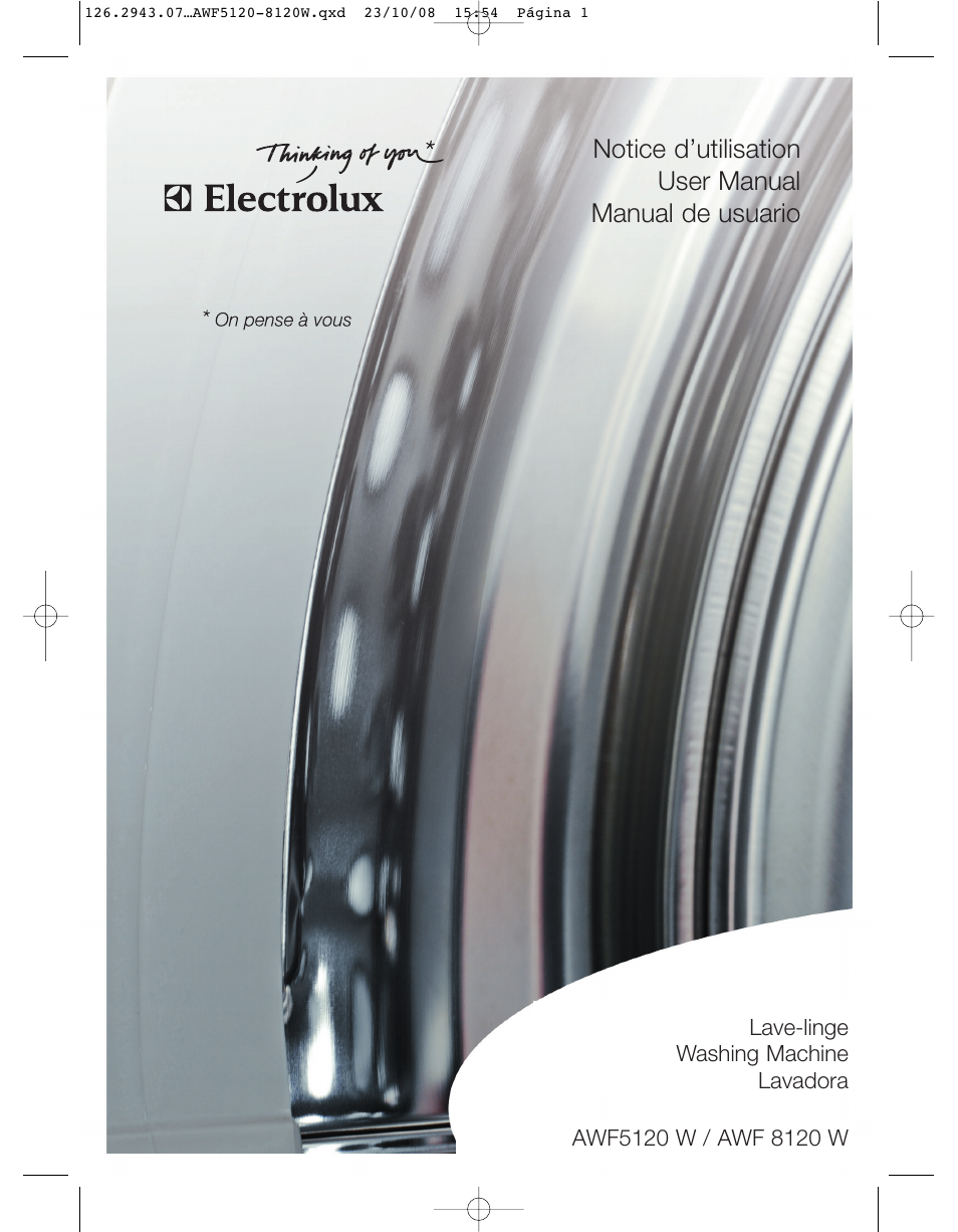 Electrolux AWF 8120 W User Manual | 34 pages
