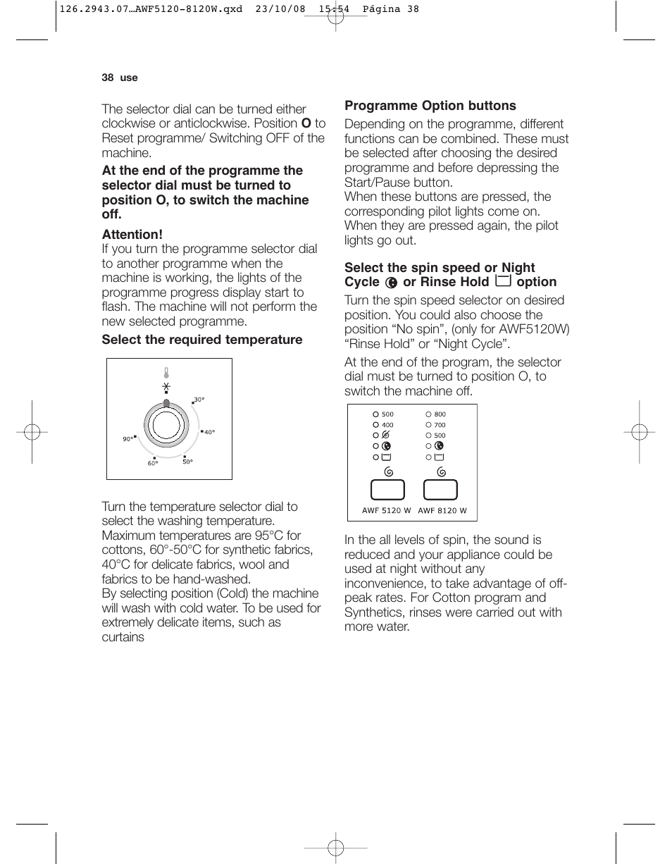 Electrolux AWF 8120 W User Manual | Page 10 / 34