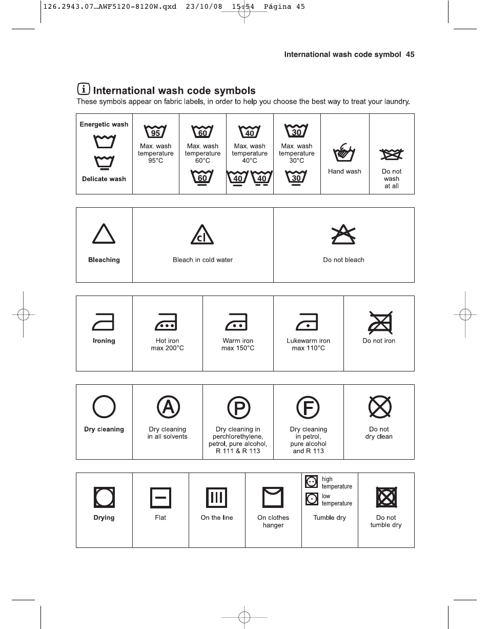 Electrolux AWF 8120 W User Manual | Page 17 / 34