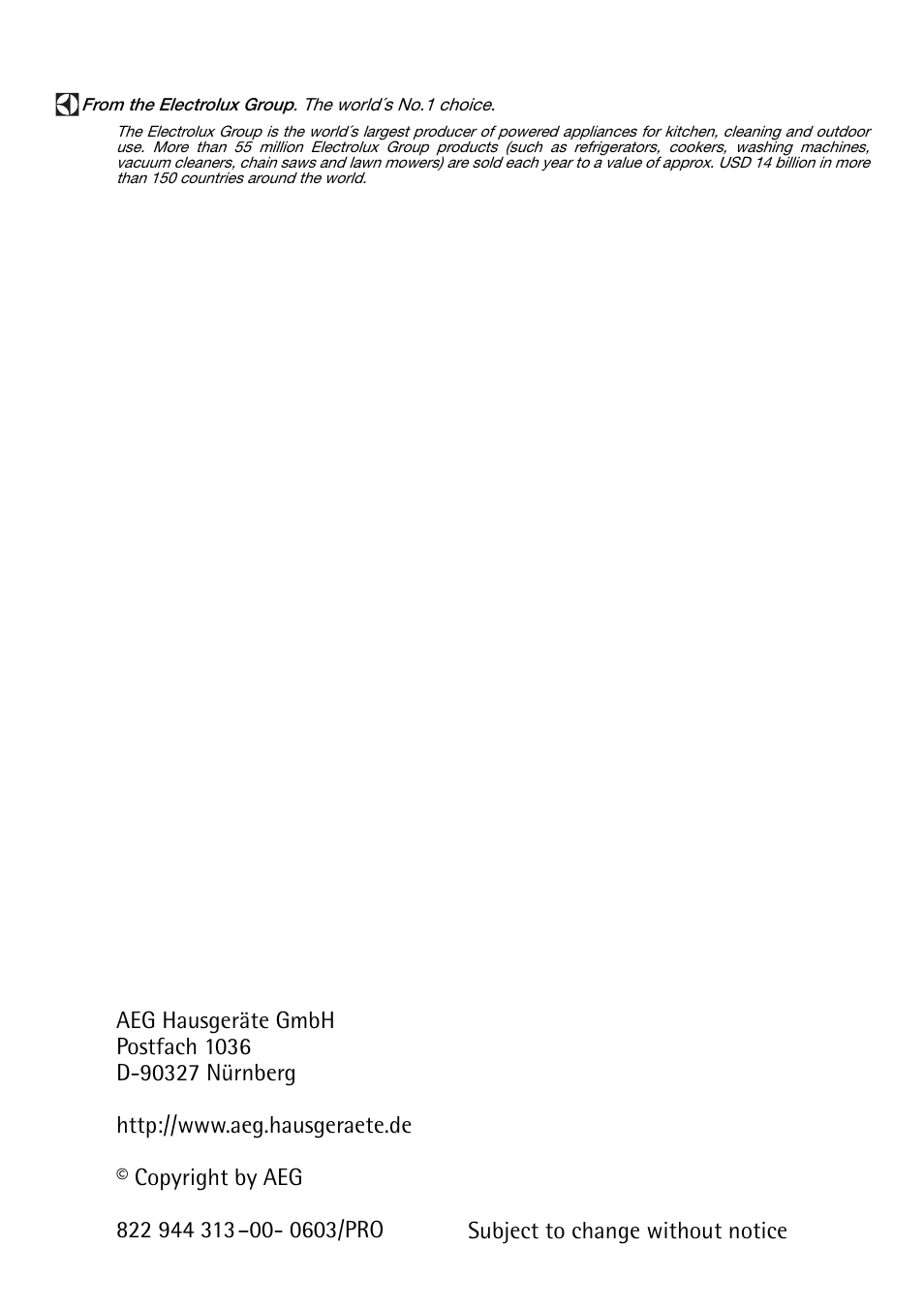Electrolux LAVATHERM 57560 User Manual | Page 40 / 40