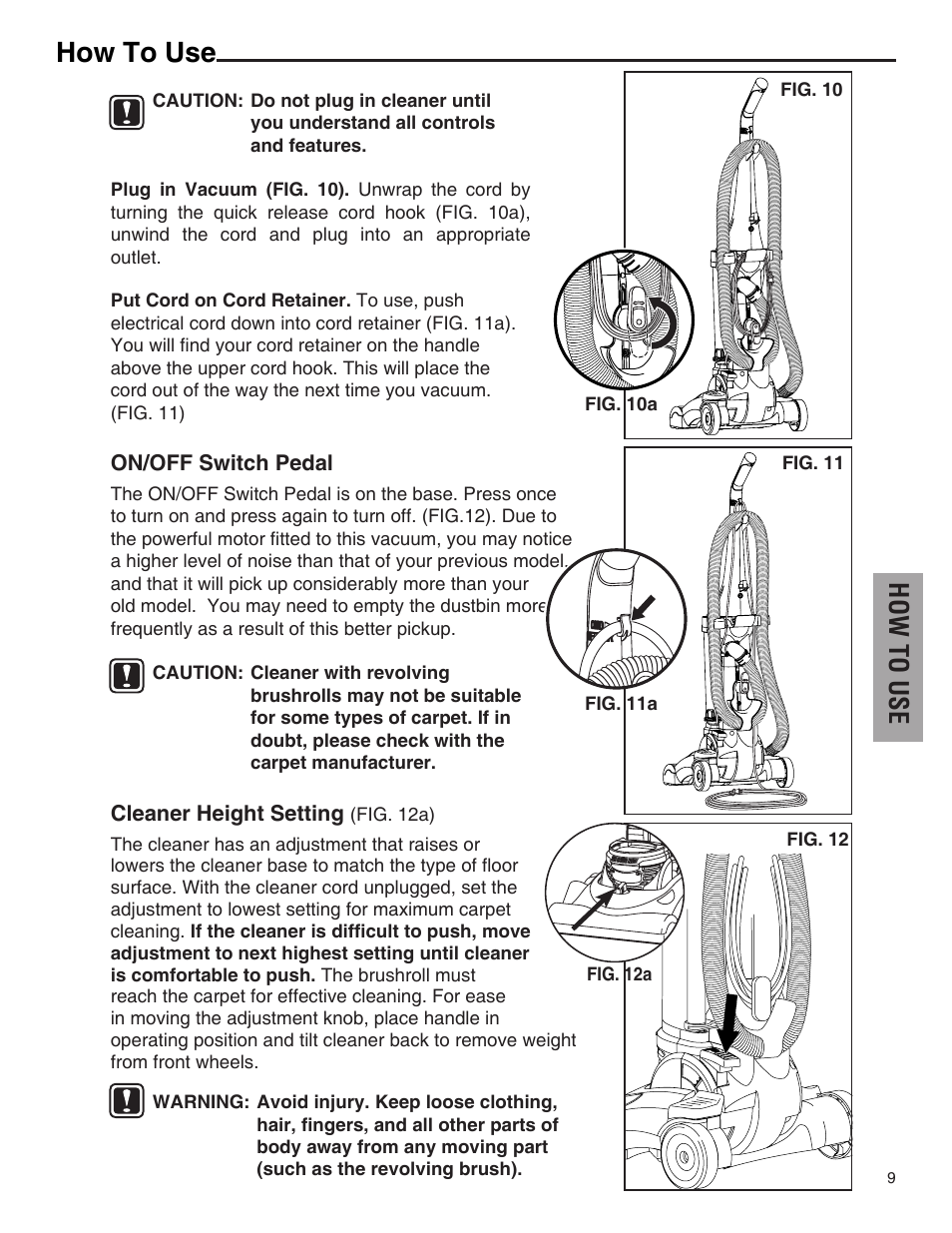 How to use | Electrolux Z4700 Series User Manual | Page 9 / 16