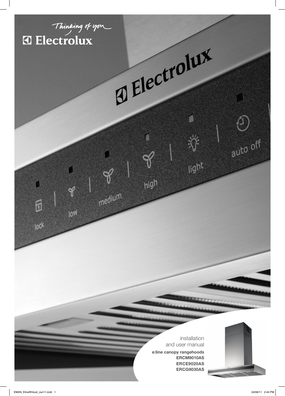 Electrolux ERCG9030AS User Manual | 7 pages