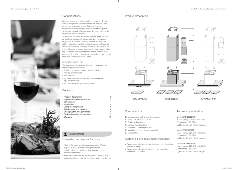 Electrolux ERCG9030AS User Manual | Page 2 / 7