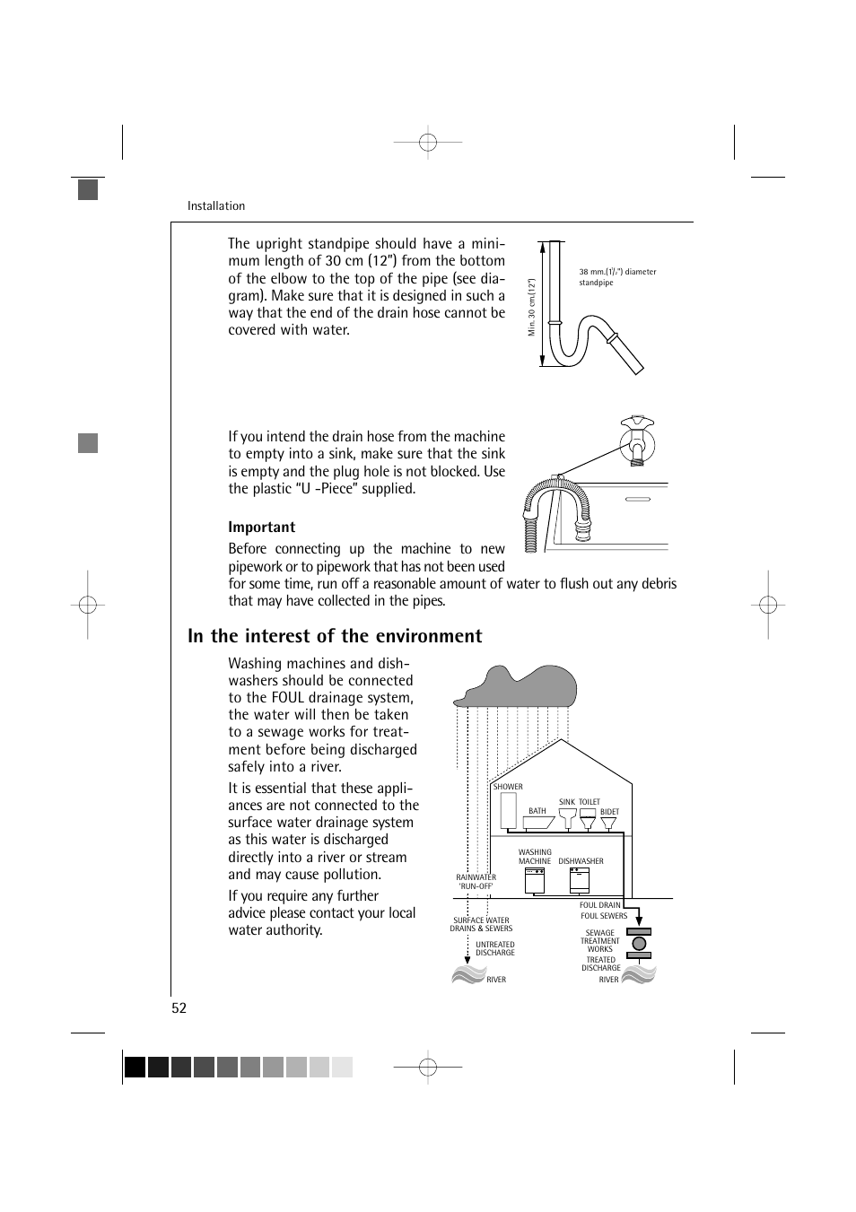 Installation | Electrolux LAVAMAT 16810 User Manual | Page 52 / 56