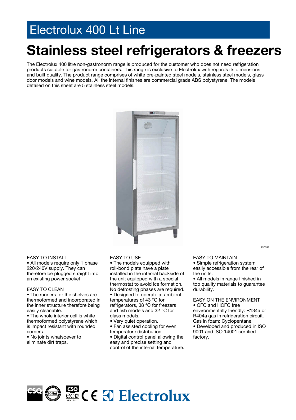 Electrolux 730188 User Manual | 5 pages