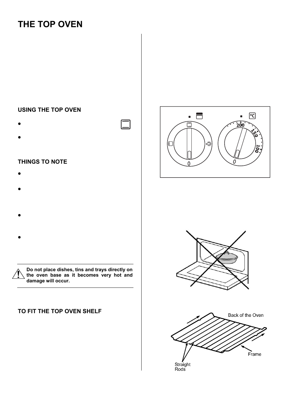 The top oven | Electrolux EKC6044 User Manual | Page 14 / 36