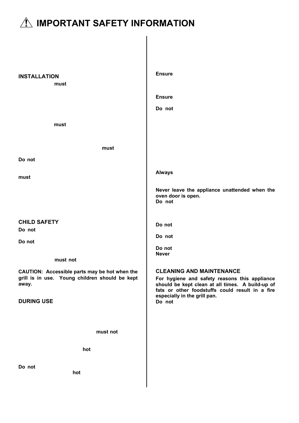 Important safety information | Electrolux EKC6044 User Manual | Page 2 / 36