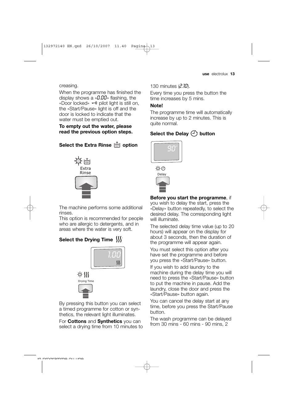 Electrolux EWX 14540 W User Manual | Page 13 / 52