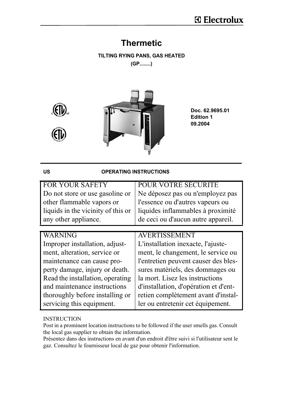 Electrolux 583398 User Manual | 11 pages