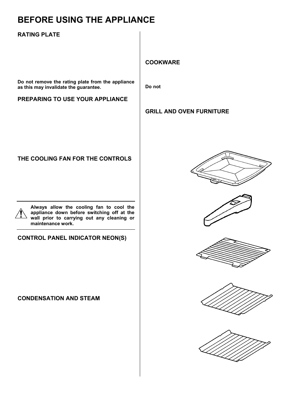 Before using the appliance | Electrolux EKM6047 User Manual | Page 6 / 36