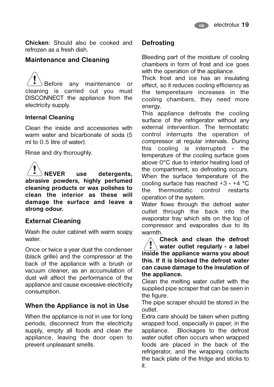 Electrolux ENB 38607 X User Manual | Page 19 / 36