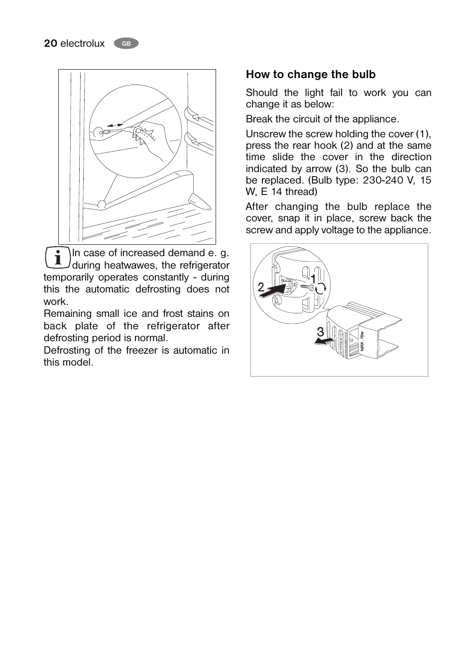 Electrolux ENB 38607 X User Manual | Page 20 / 36