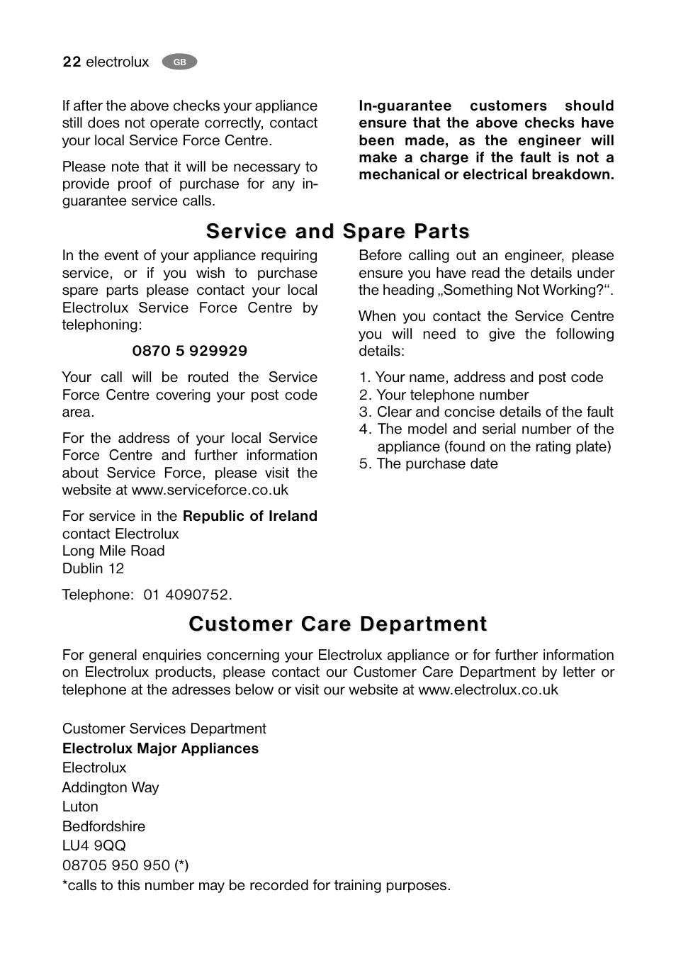 Electrolux ENB 38607 X User Manual | Page 22 / 36