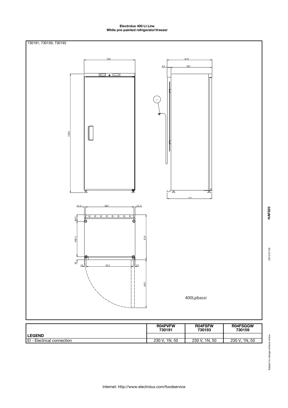 400lpbassi | Electrolux 730193 User Manual | Page 3 / 4