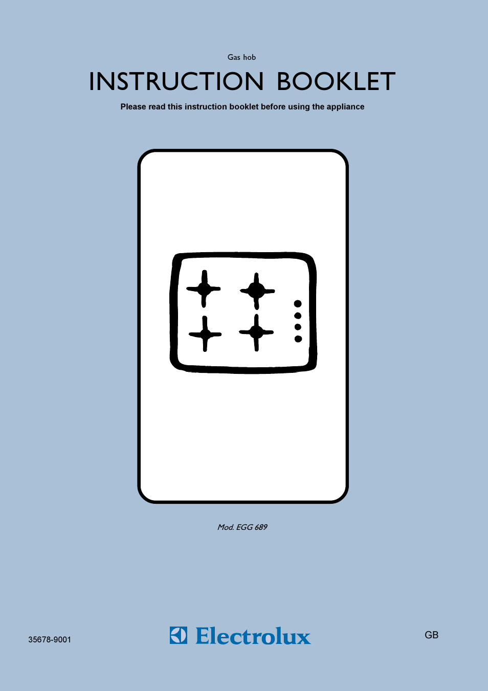 Electrolux EGG 689 User Manual | 16 pages