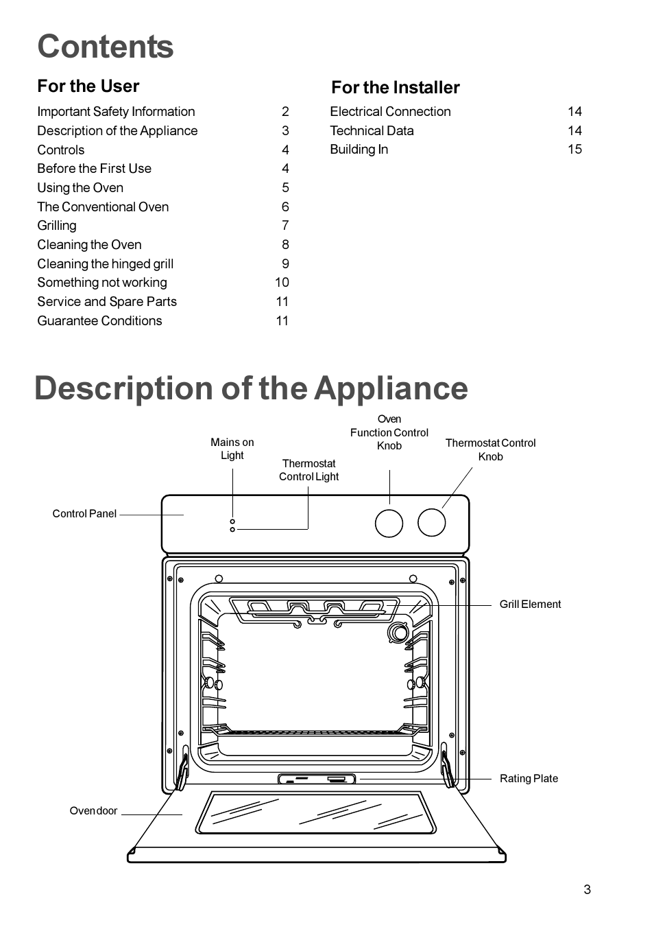 Electrolux EOB 812 User Manual | Page 3 / 16