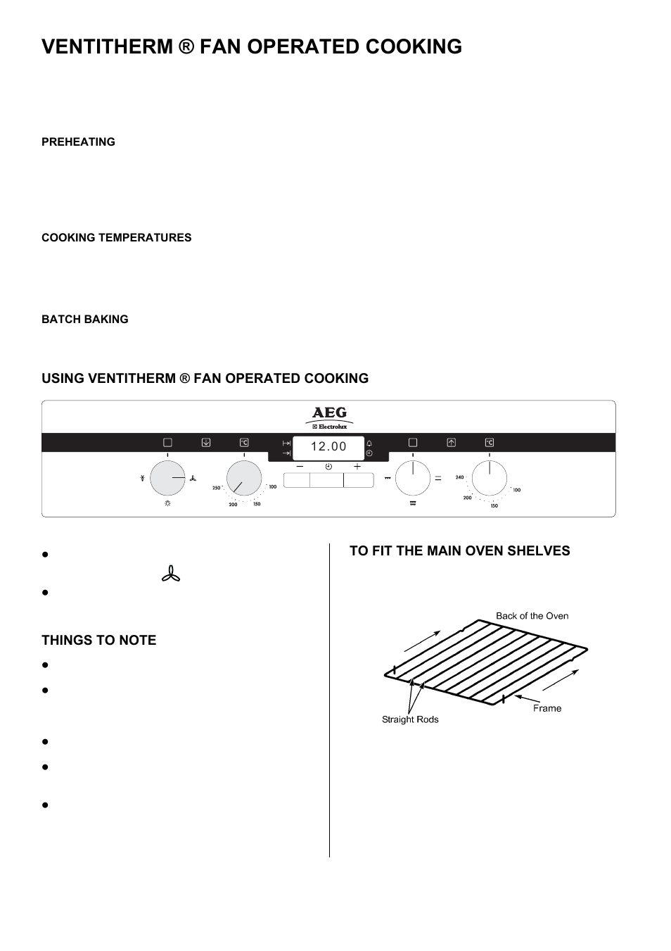 Ventitherm ® fan operated cooking | Electrolux D2100-5 User Manual | Page 16 / 36