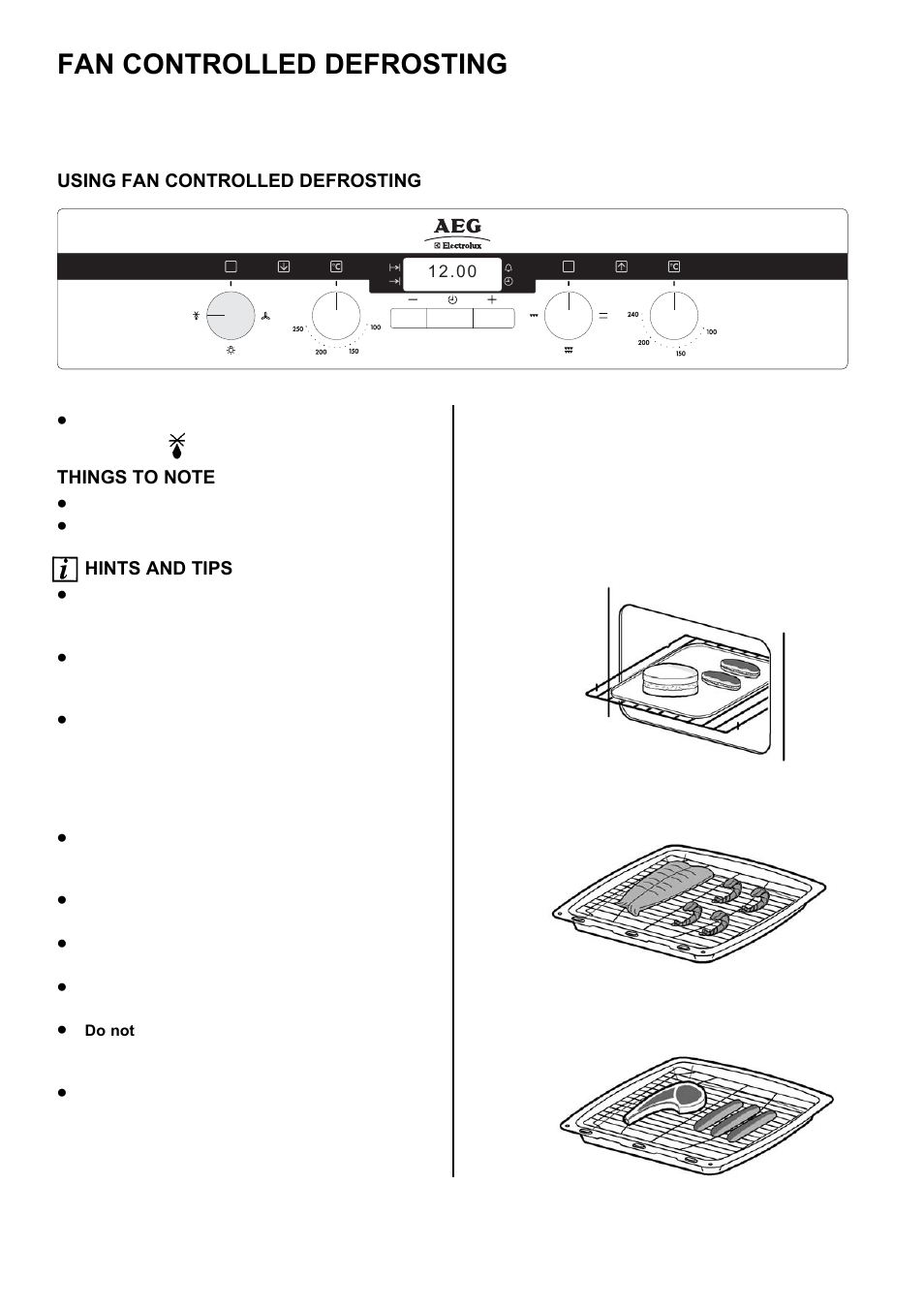 Fan controlled defrosting | Electrolux D2100-5 User Manual | Page 20 / 36
