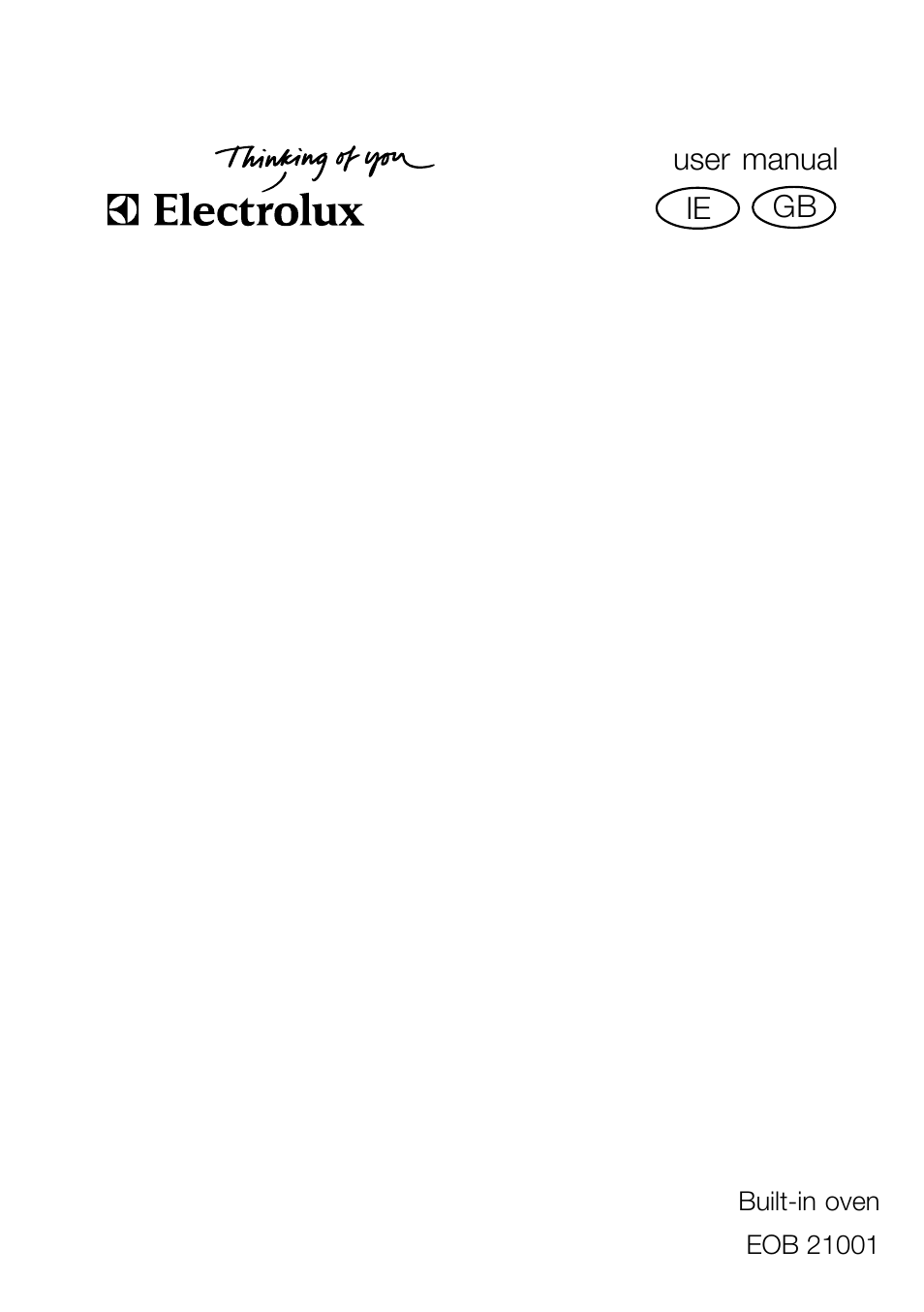 Electrolux EFT60001W User Manual | 32 pages