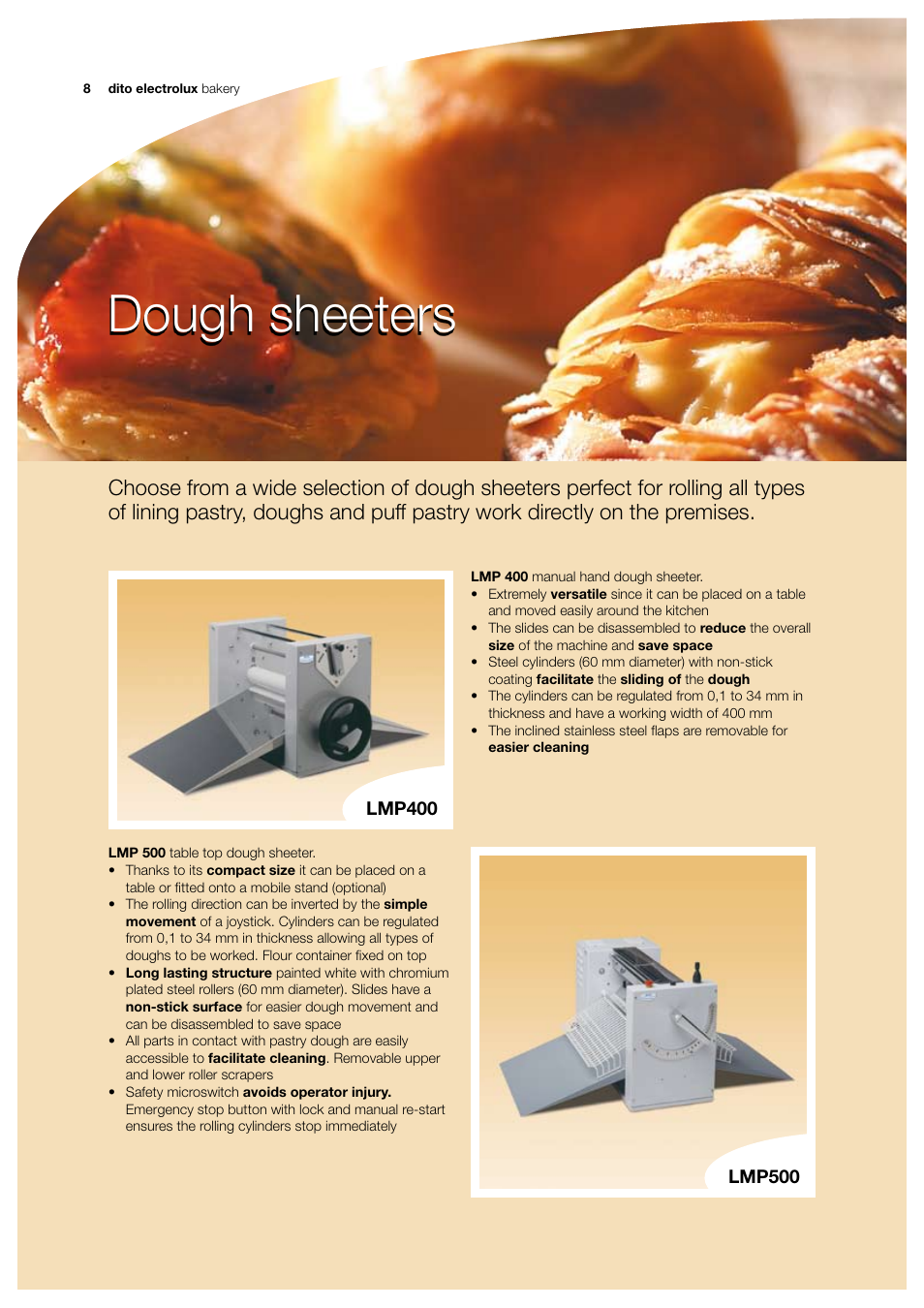 Dough sheeters | Electrolux BE5 User Manual | Page 8 / 14