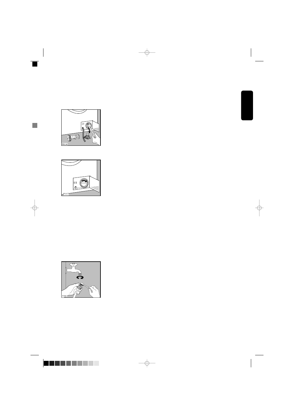 Emergency emptying out, Frost precautions, Water inlet filter | Electrolux EW 560 F User Manual | Page 17 / 20