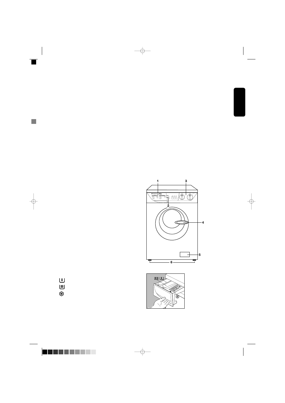 Your new washing machine, Description of the appliance | Electrolux EW 560 F User Manual | Page 7 / 20