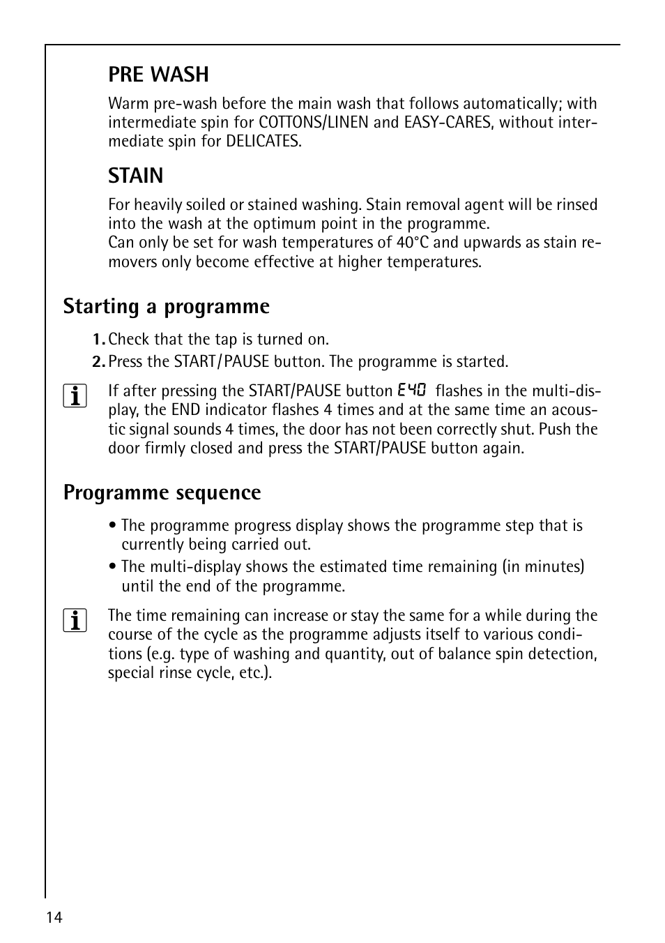 Electrolux 62825 User Manual | Page 14 / 40