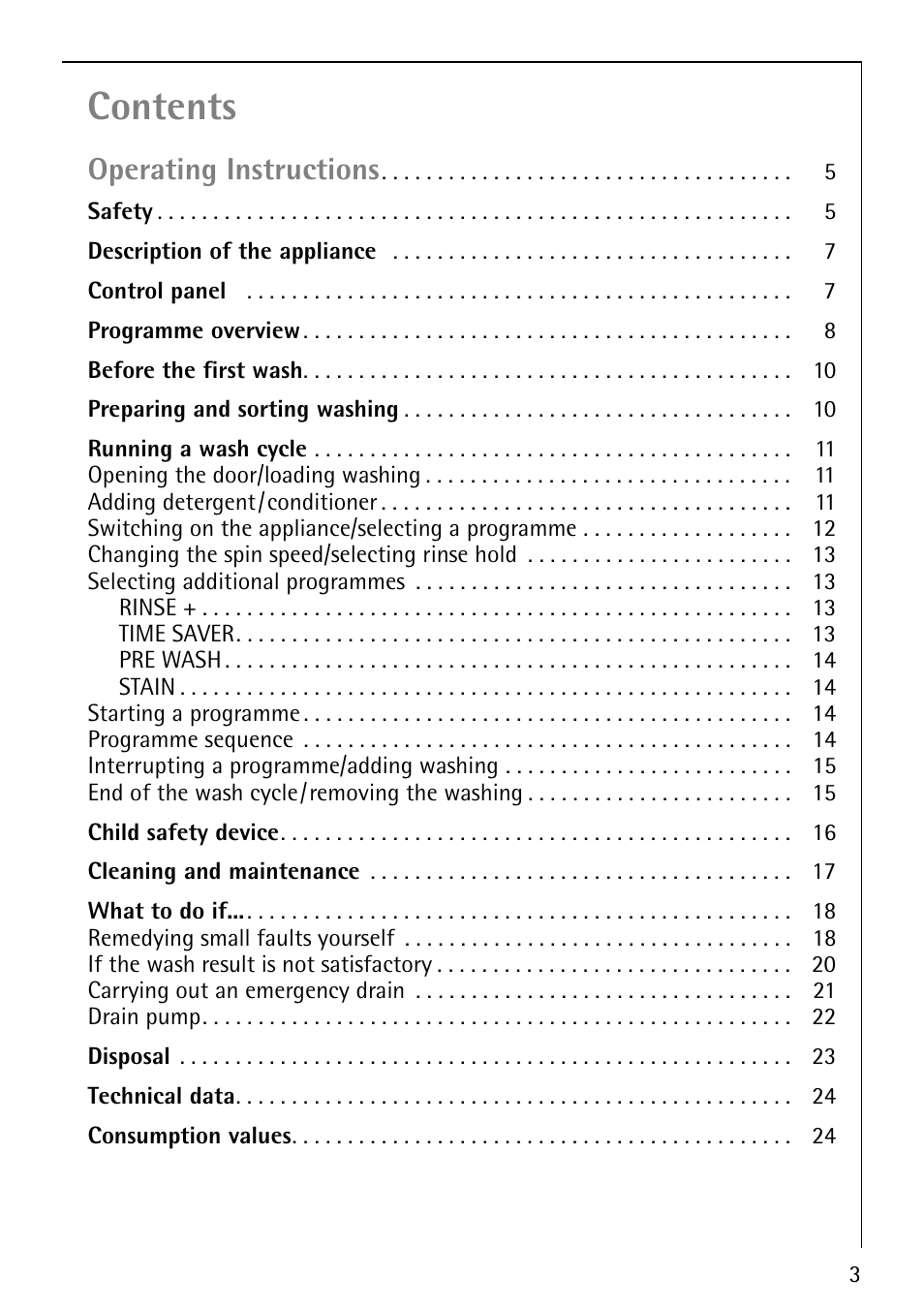 Electrolux 62825 User Manual | Page 3 / 40