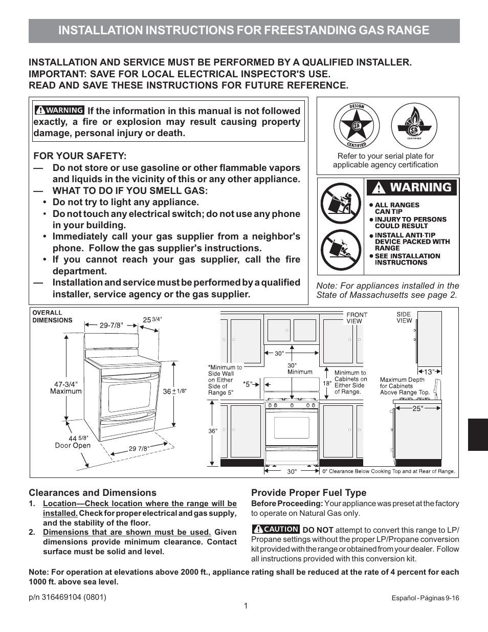 Electrolux 316469104 User Manual | Page 3 / 20