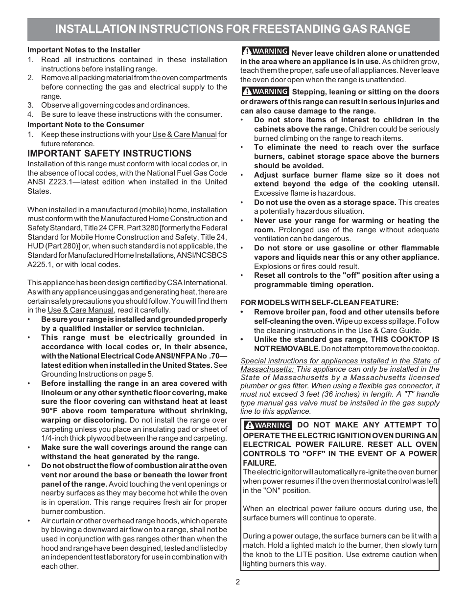 Electrolux 316469104 User Manual | Page 4 / 20