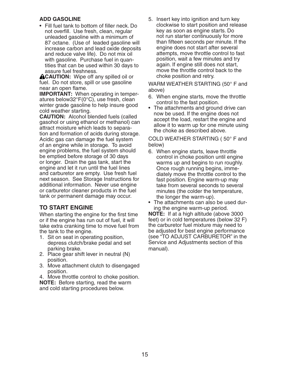 Electrolux AG15538B User Manual | Page 15 / 32