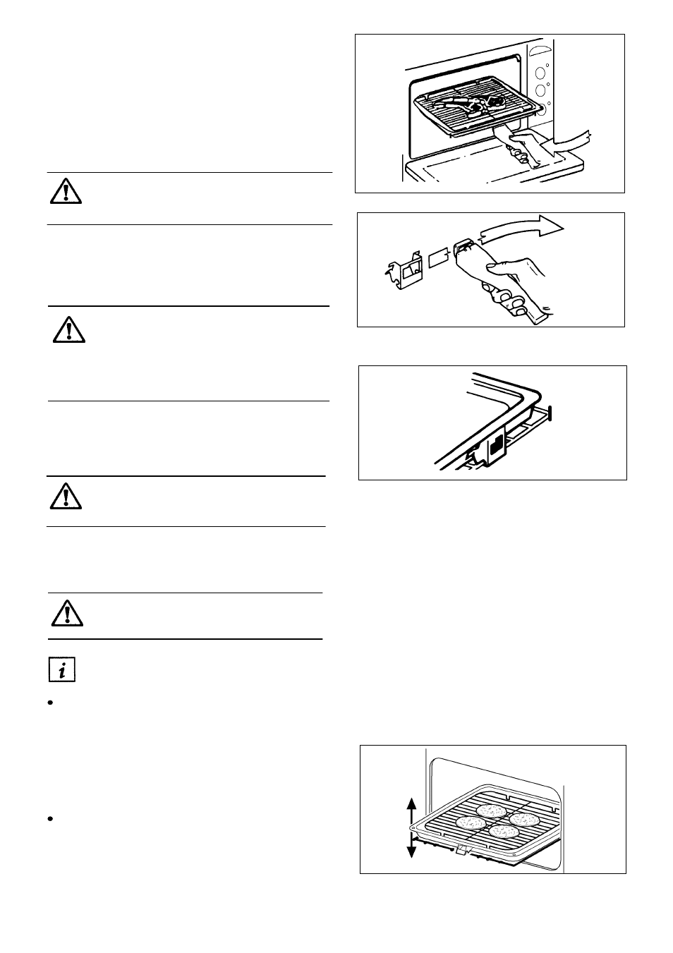 The grill pan and handle | Electrolux EDB710 User Manual | Page 14 / 48
