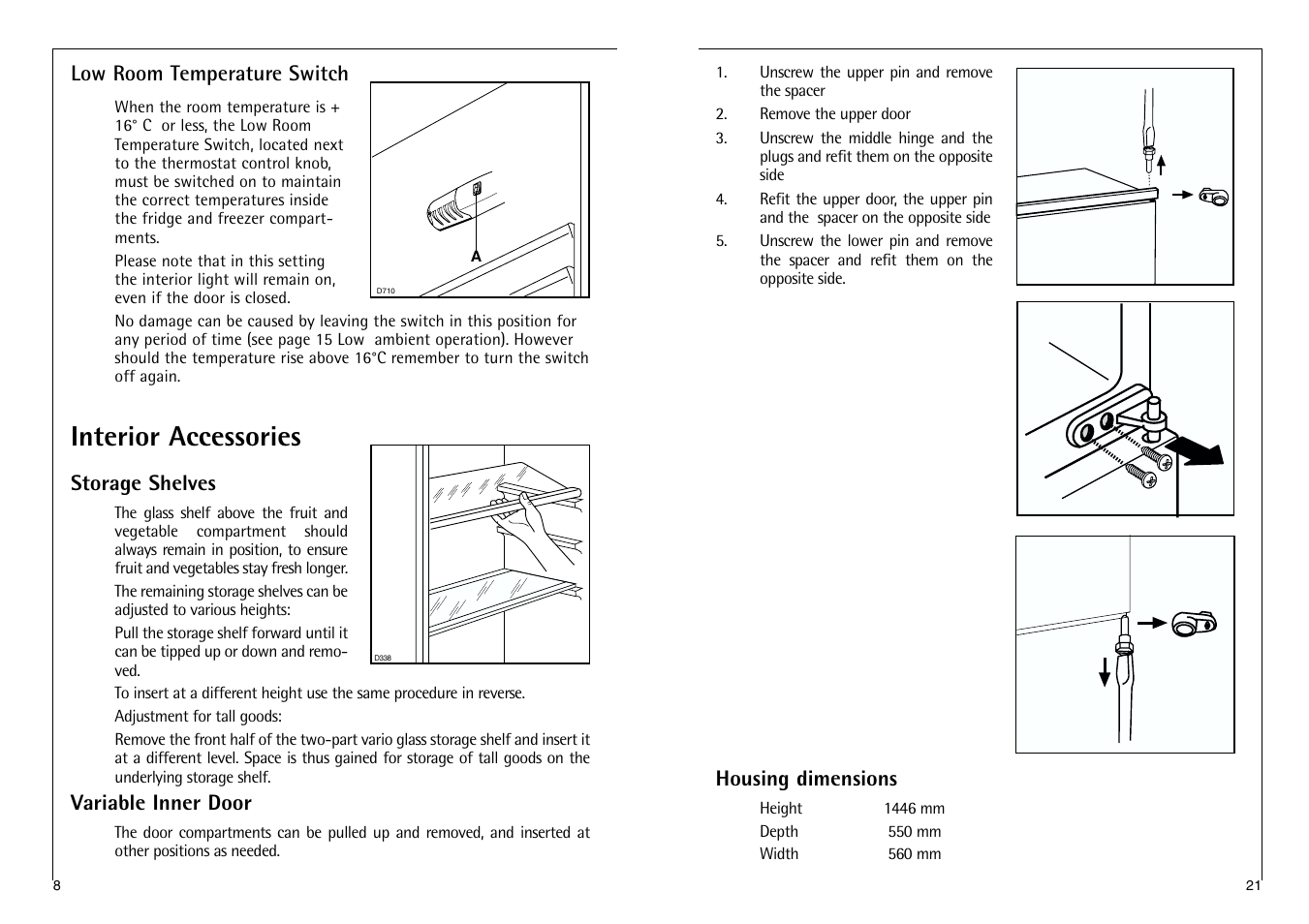 Interior accessories | Electrolux C 7 1440 i User Manual | Page 21 / 28