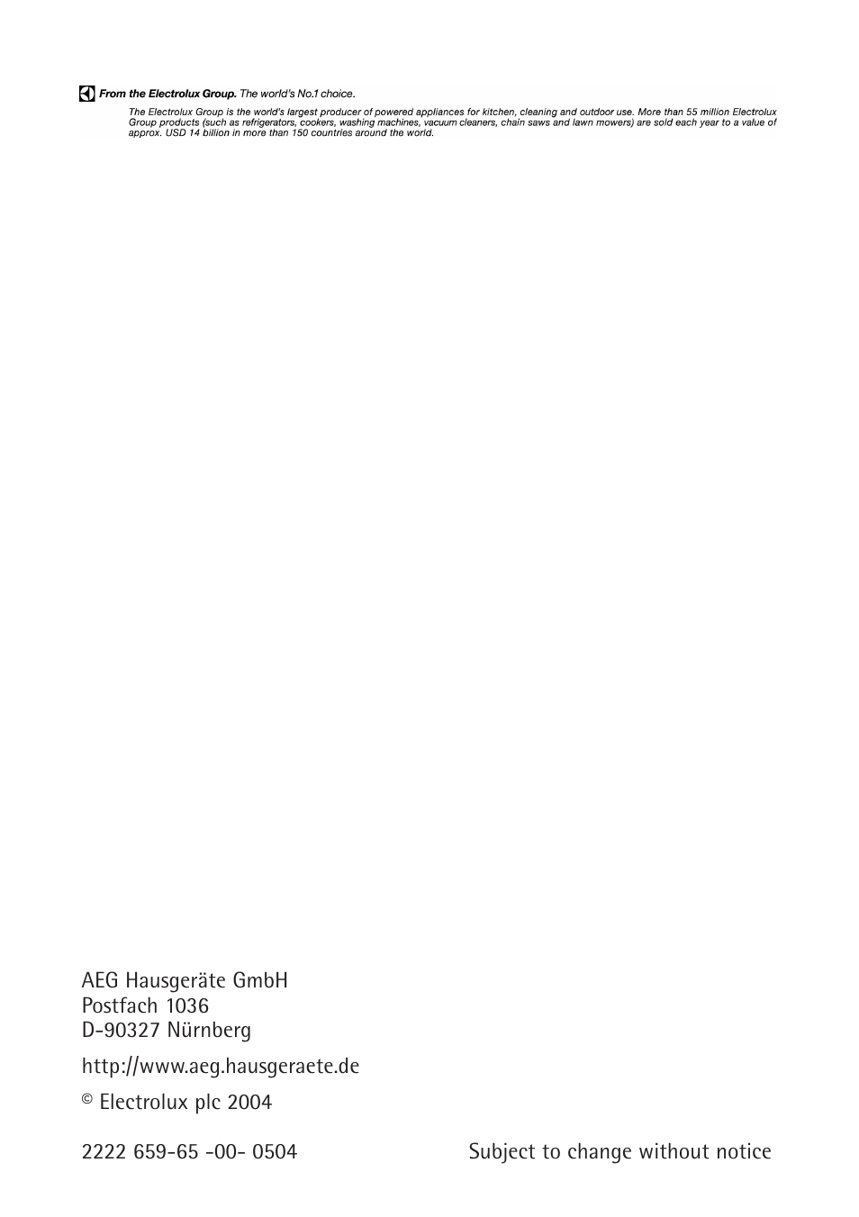 Electrolux 60160 TK User Manual | Page 24 / 24