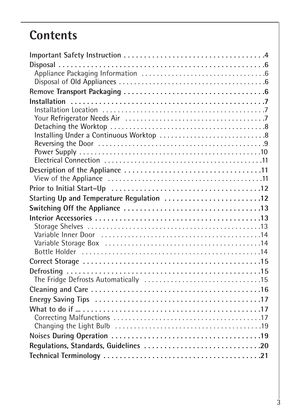 Electrolux 60160 TK User Manual | Page 3 / 24