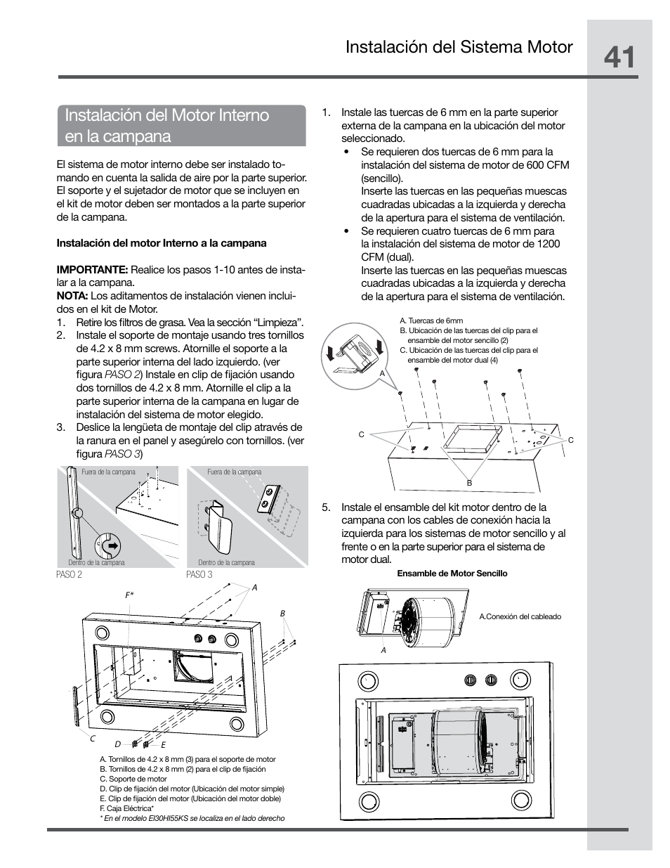 Electrolux Hood Insert EI48HI55KS User Manual | Page 41 / 52