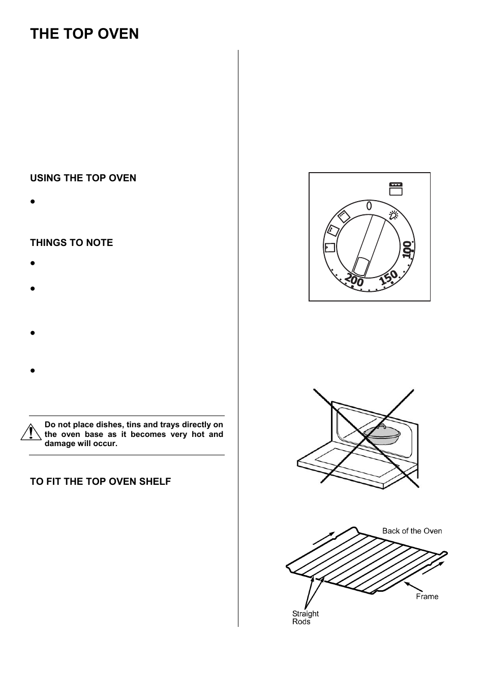 The top oven | Electrolux EKC5545 User Manual | Page 14 / 36