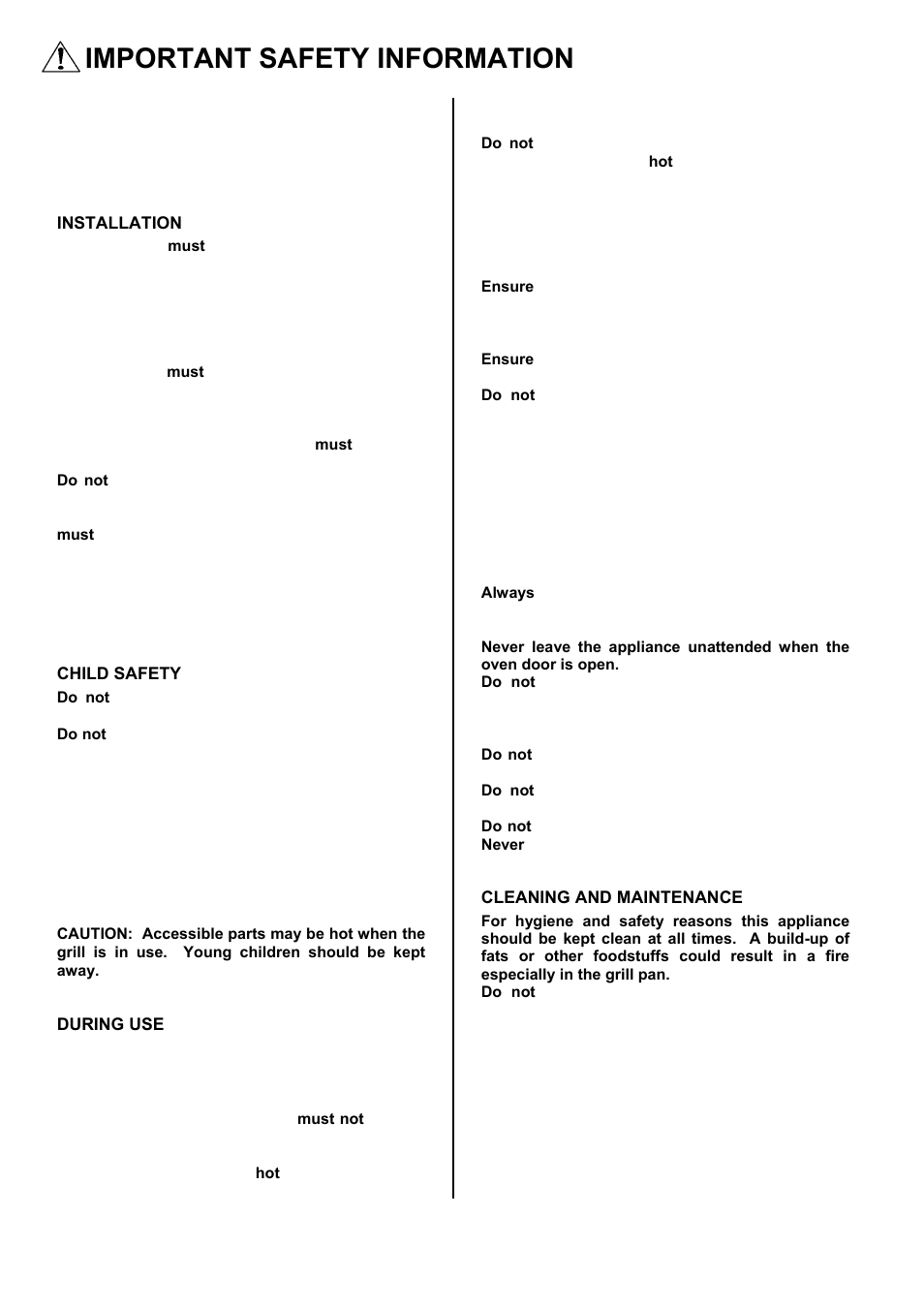 Important safety information | Electrolux EKC5545 User Manual | Page 2 / 36