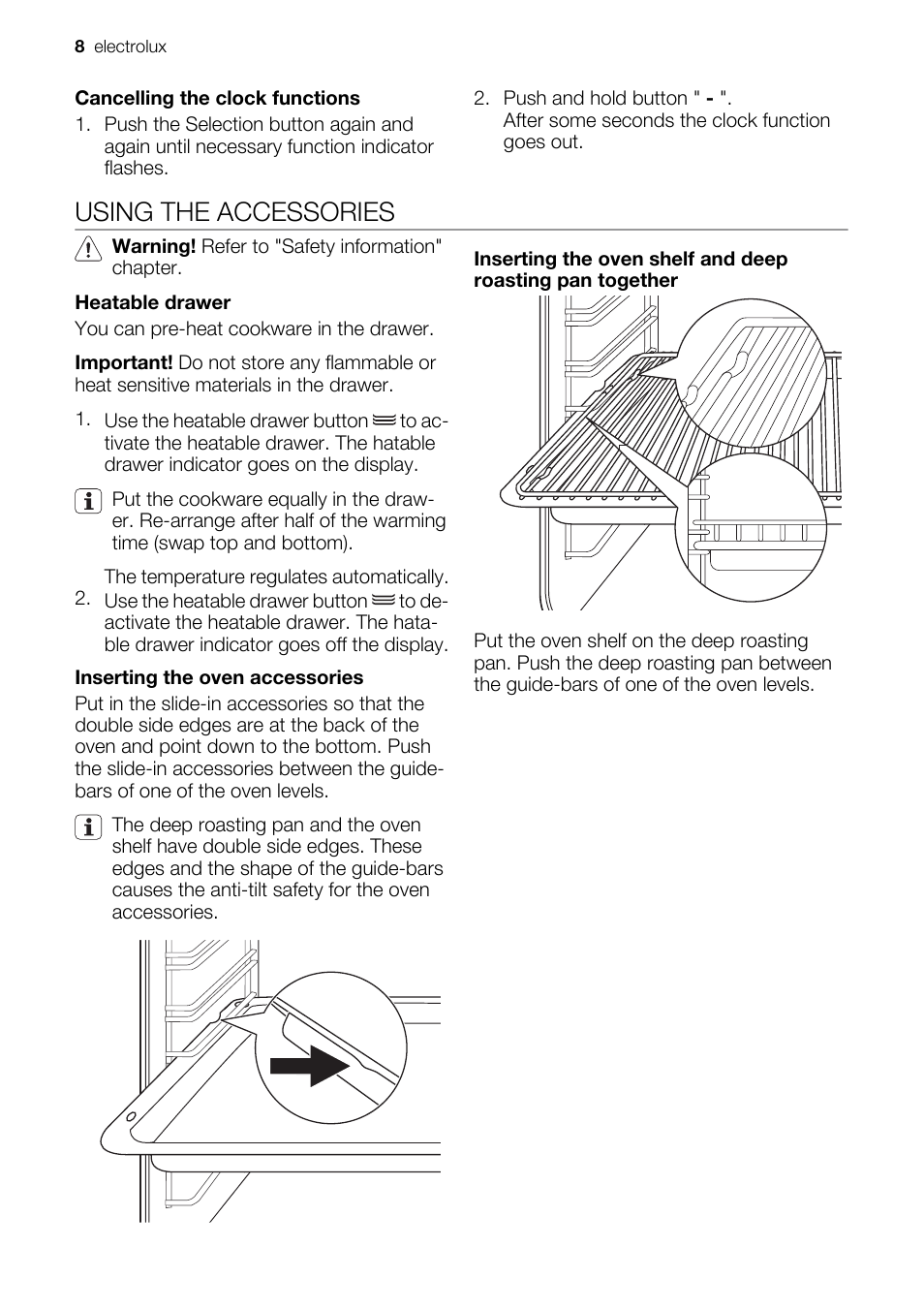 Using the accessories | Electrolux EH GL5X-4 User Manual | Page 8 / 28