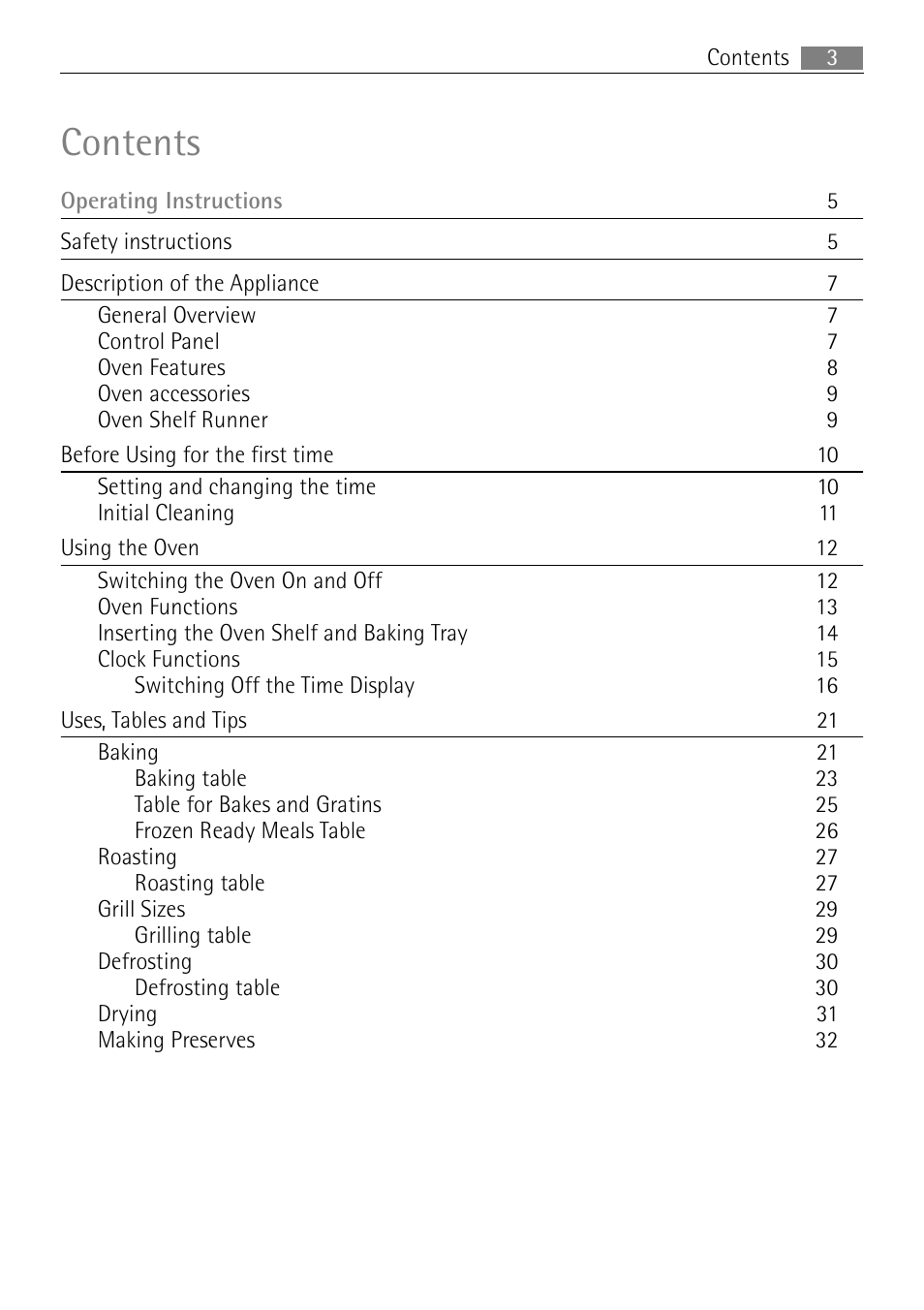 Electrolux B3301-5 User Manual | Page 3 / 52