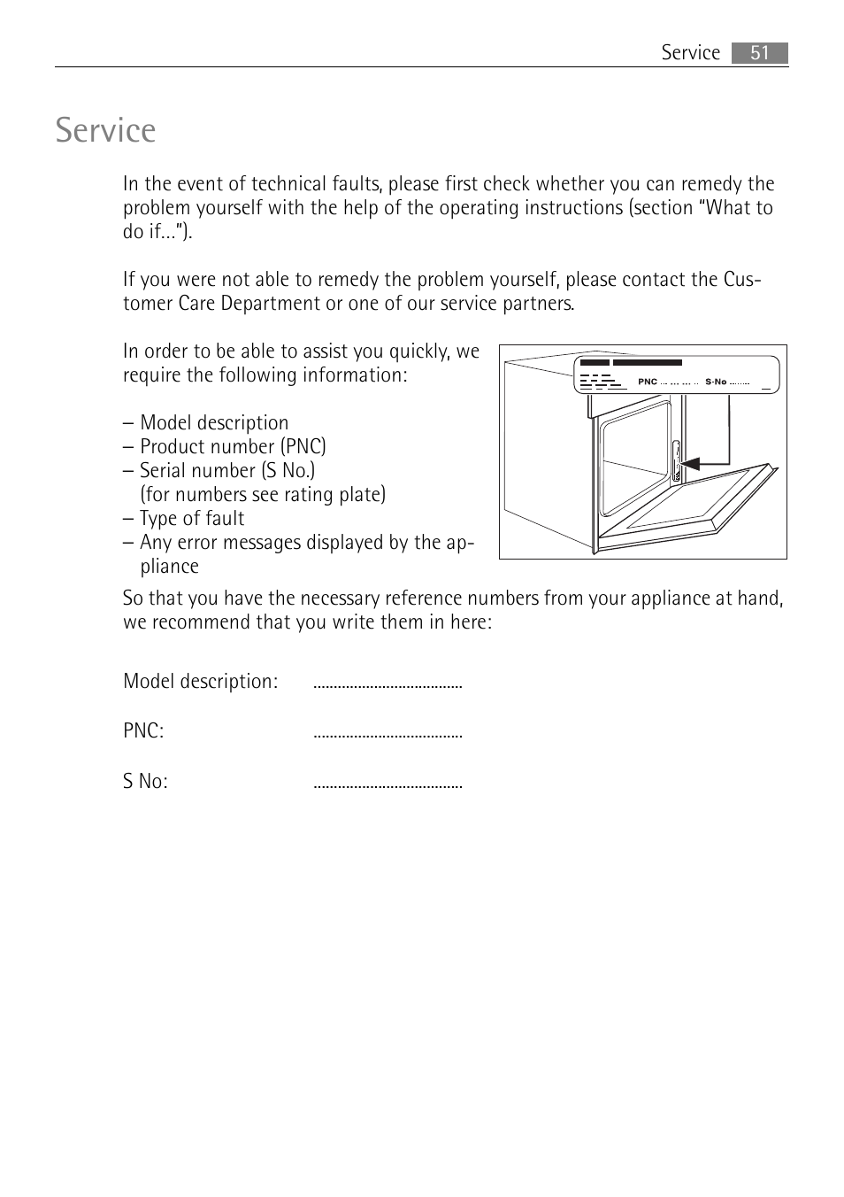 Service | Electrolux B3301-5 User Manual | Page 51 / 52