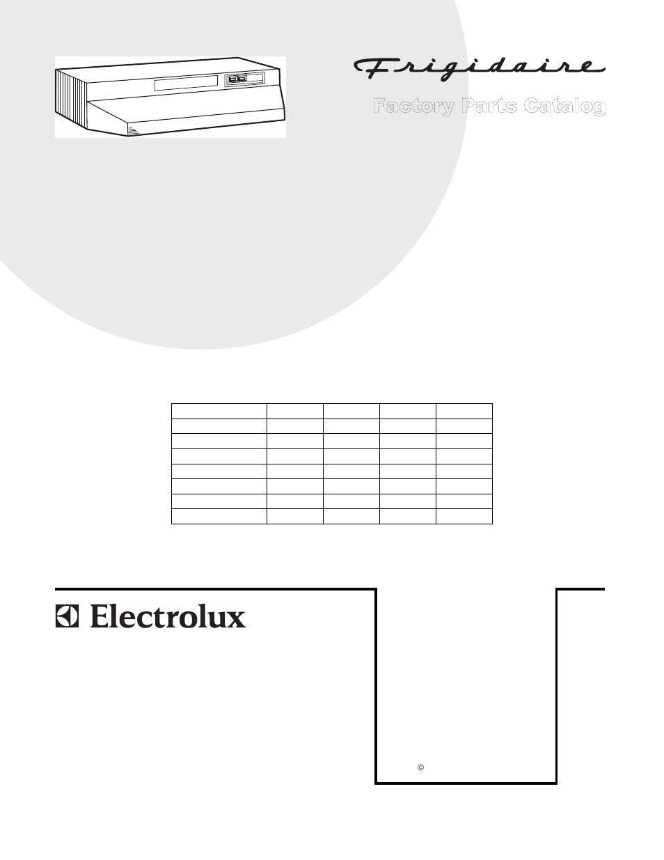 Electrolux FRIGIDAIRE F30WC19E User Manual | 4 pages