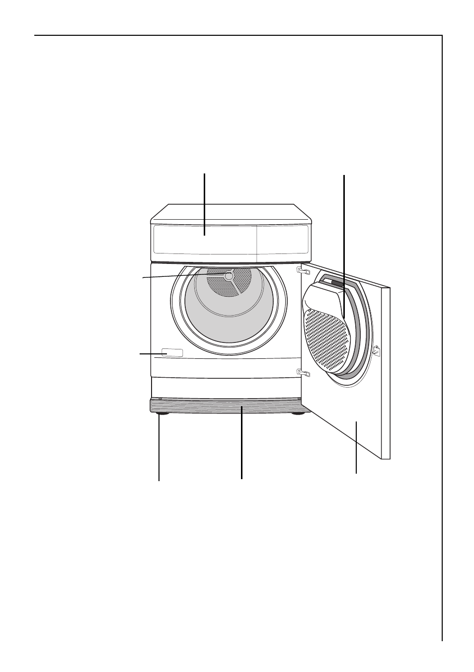 Description of the appliance, Front view | Electrolux LAVATHERM 37700 User Manual | Page 13 / 36